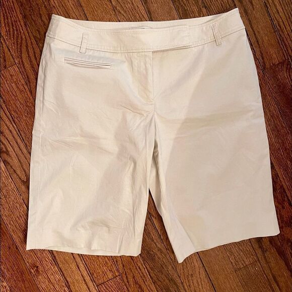 *LOFT* Sz 6 Tab-Front Trouser Shorts EUC - Picture 6 of 9